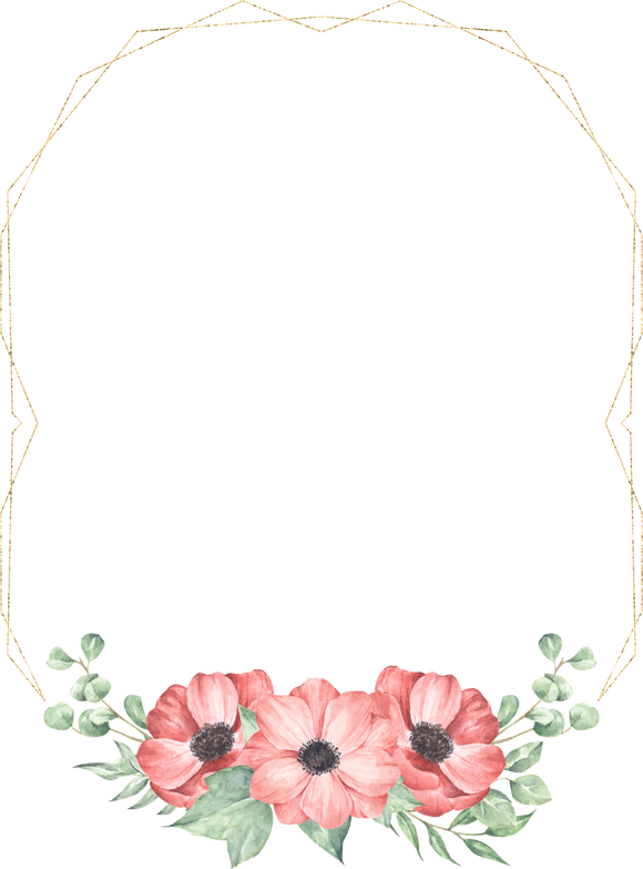 Floral Frame Illustration 